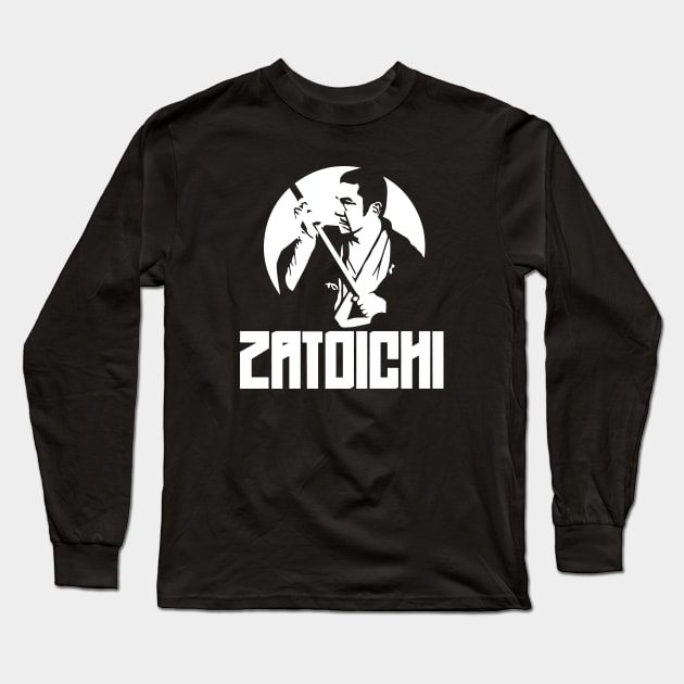 Zatoichi the blind swordsman Long Sleeve T-Shirt by Karate Panda